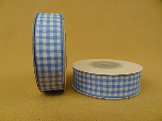 Florist Ribbon Checkered. 15mm